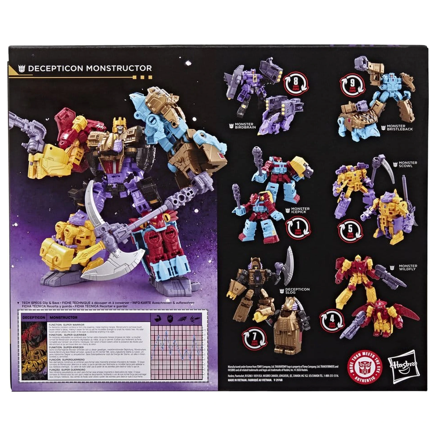 Transformers Age of the Primes akční figurka Decepticon Monstructor 17 cm fotografii produktu