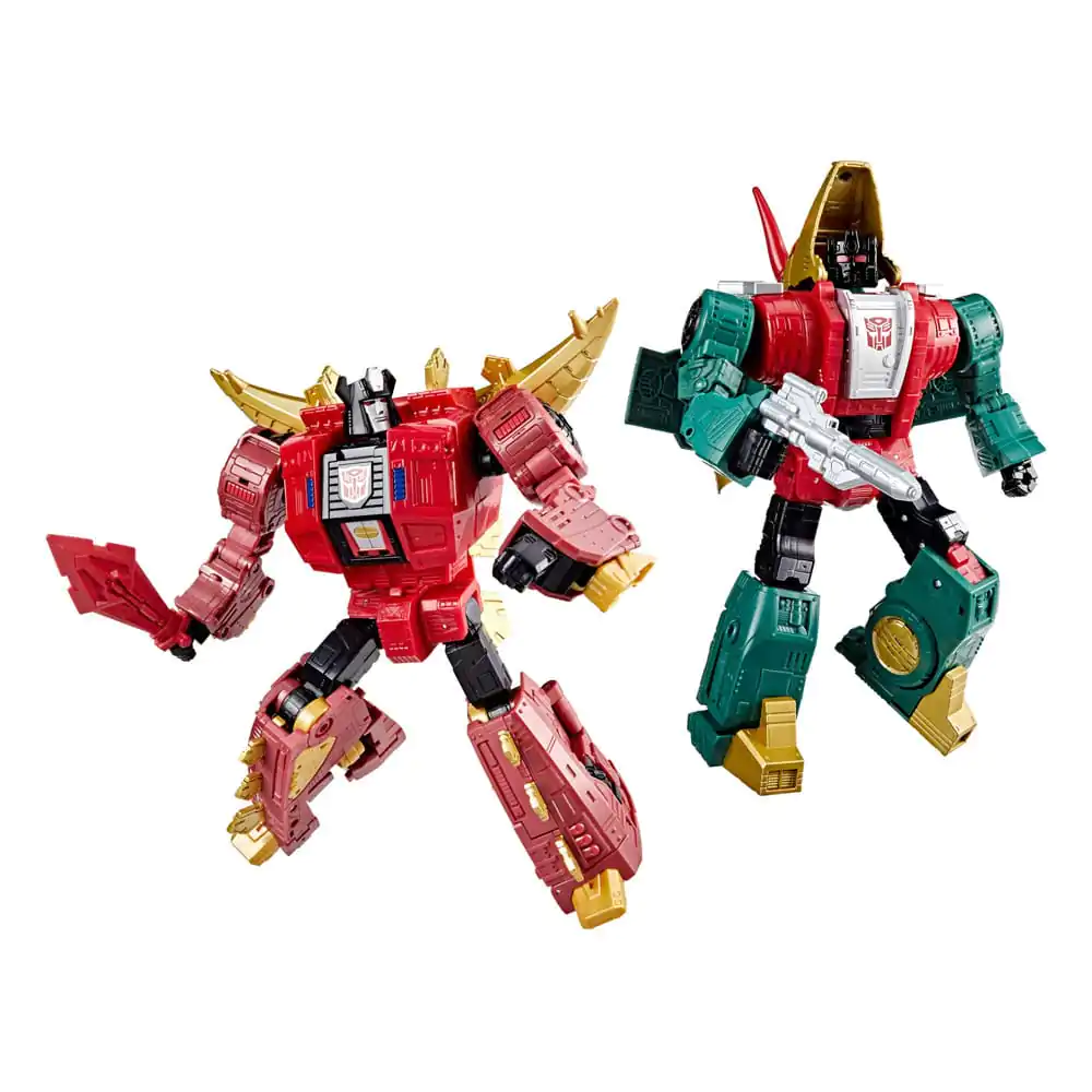 Transformers Age of the Primes Leader Class Akční figurka G2 Universe Dinobots Snarl & Slug 19 cm fotografii produktu