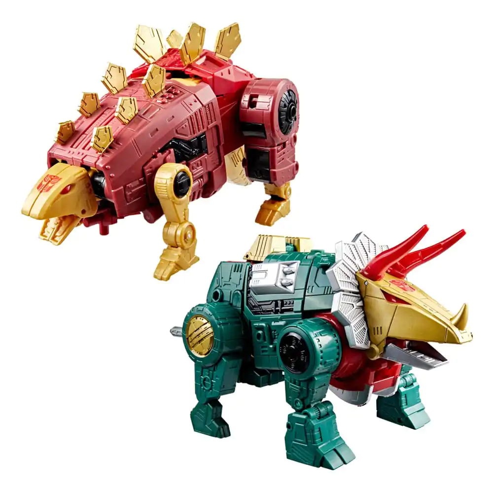 Transformers Age of the Primes Leader Class Akční figurka G2 Universe Dinobots Snarl & Slug 19 cm fotografii produktu