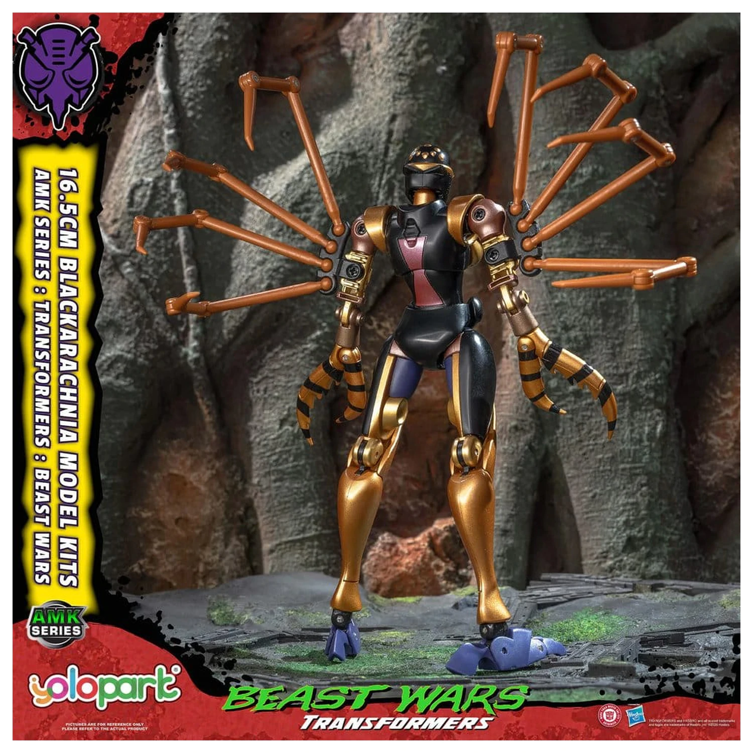 Transformers AMK Series Plastový Model Kit Beast Wars Blackarachnia 18 cm fotografii produktu