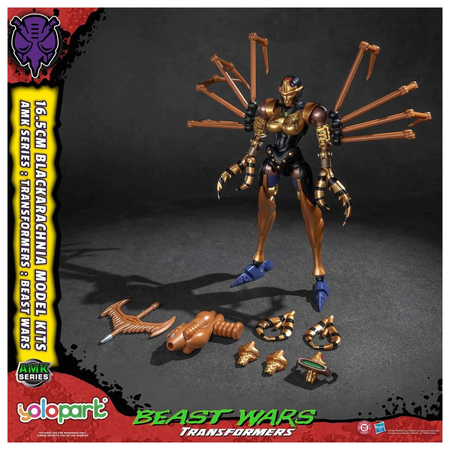 Transformers AMK Series Plastový Model Kit Beast Wars Blackarachnia 18 cm fotografii produktu