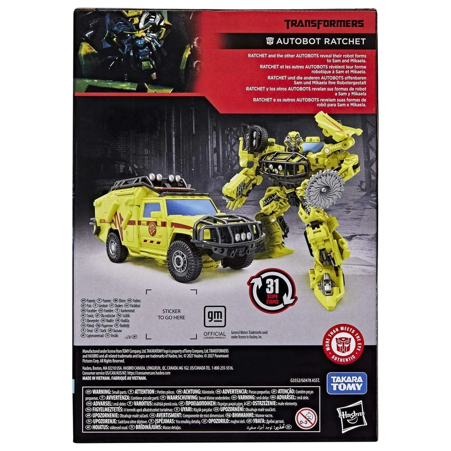 Figurka Transformers Autobot Ratchet 16,5 cm fotografii produktu