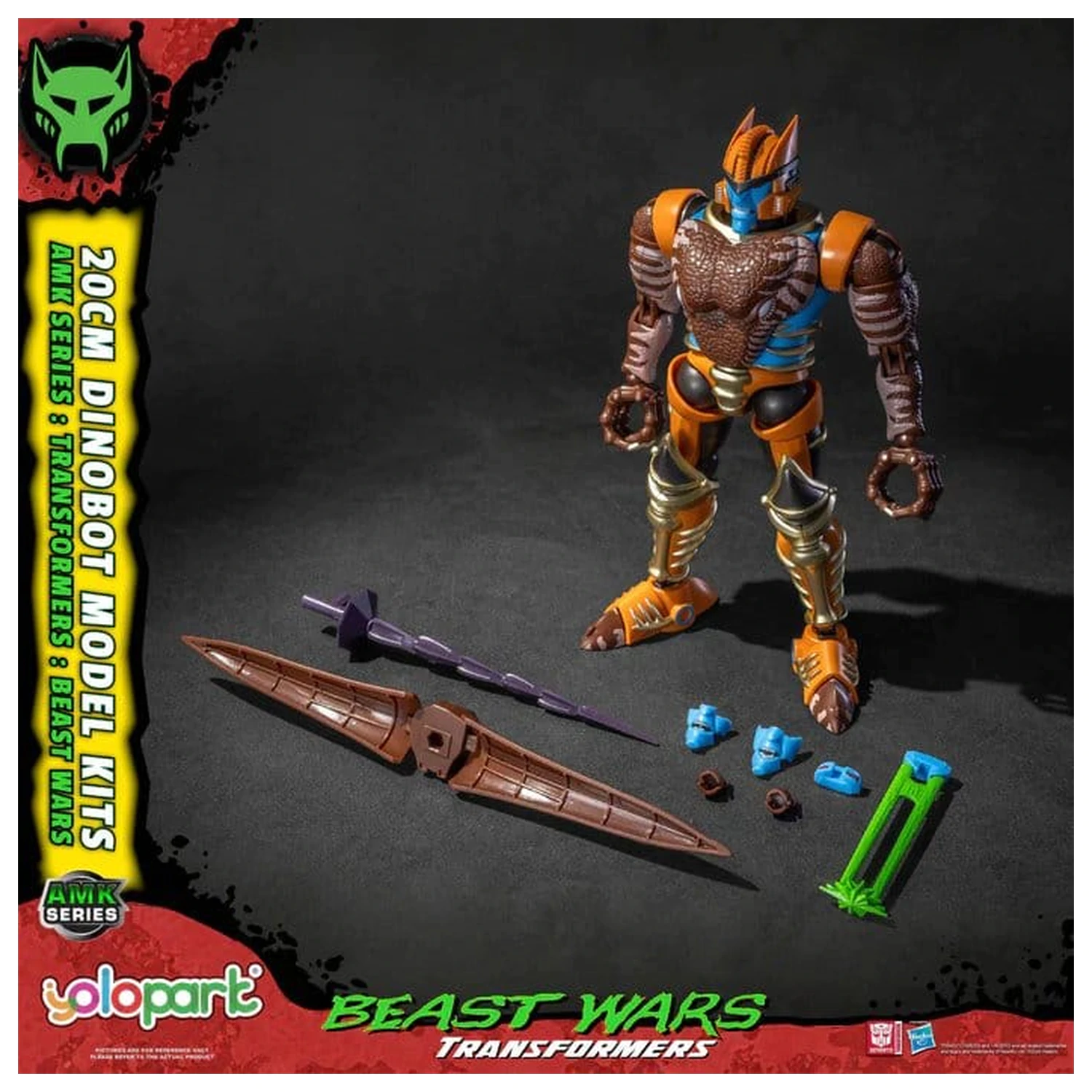 Transformers: Beast Wars AMK Series plastová modelová sada Dinobot 20 cm fotografii produktu