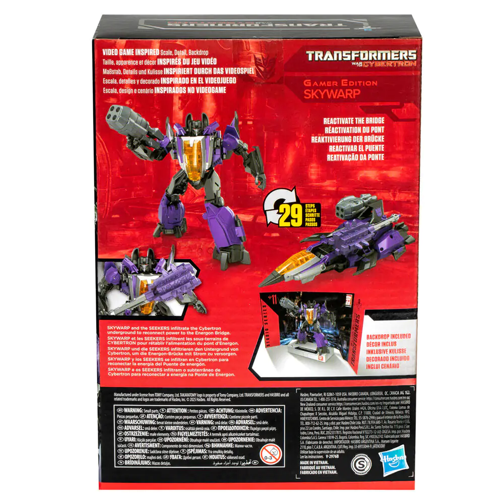 Transformers Cybertron Studio Series Gamer Edition Skywarp figurka 16,5 cm fotografii produktu