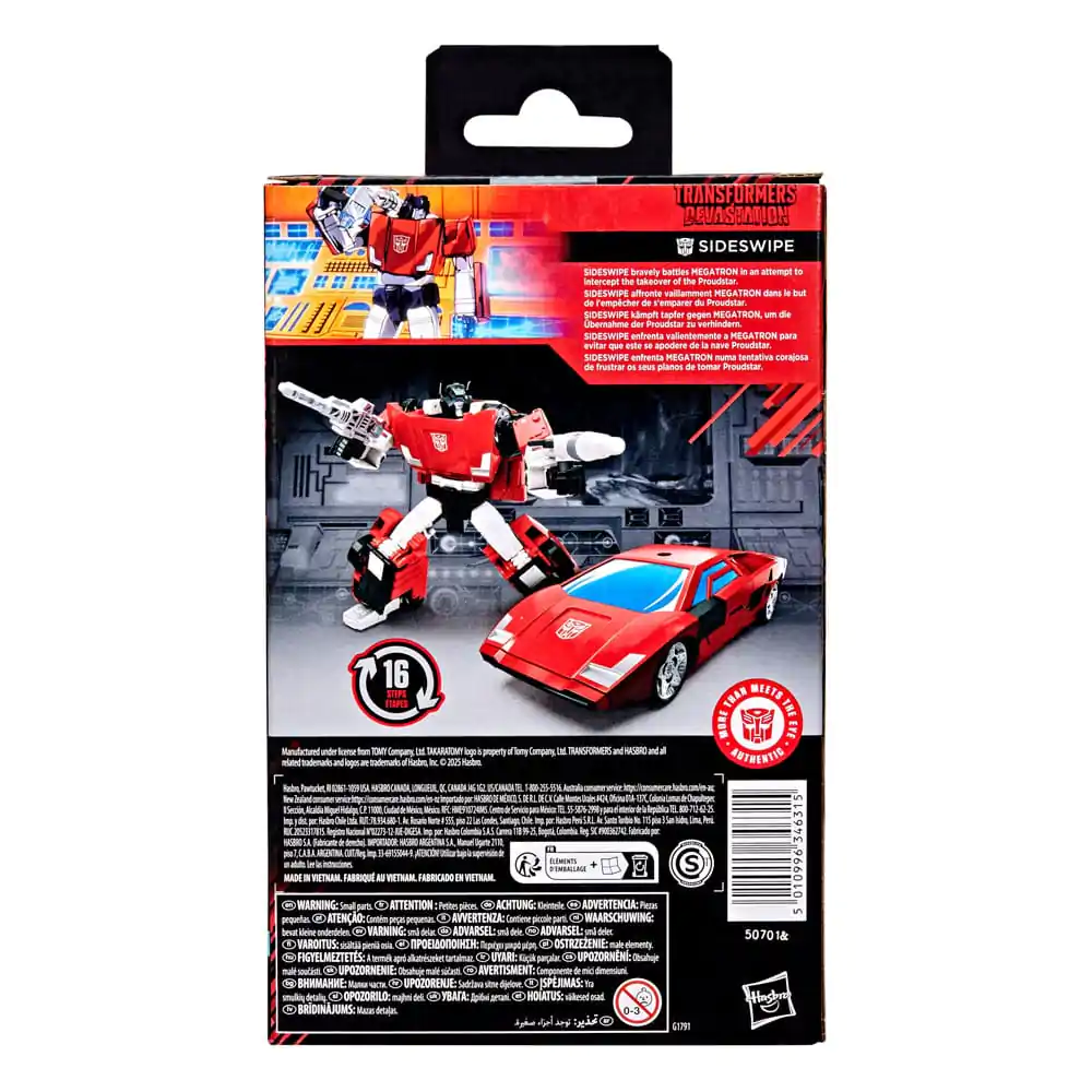 Transformers: Devastation Studio Series Deluxe Class Akční figurka Sideswipe 11 cm fotografii produktu