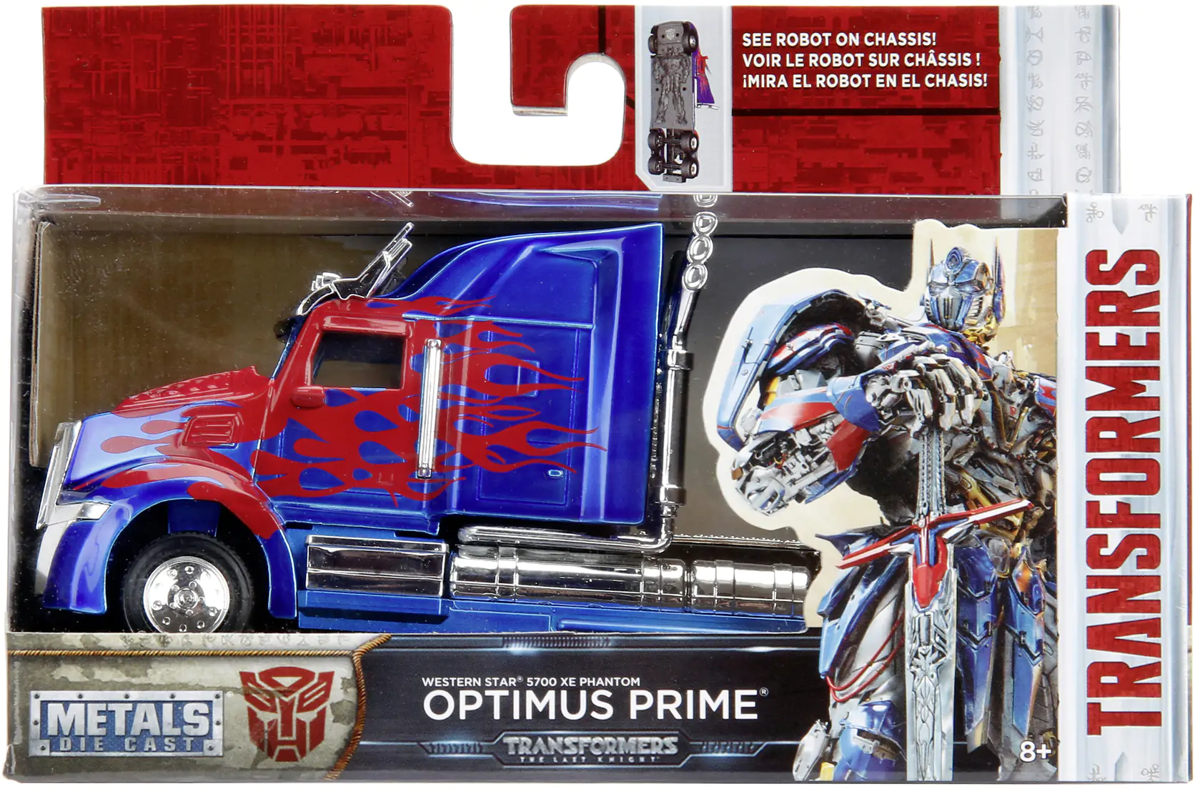 Transformers Sběratelský kovový model 1/32 T5 Optimus Prime fotografii produktu