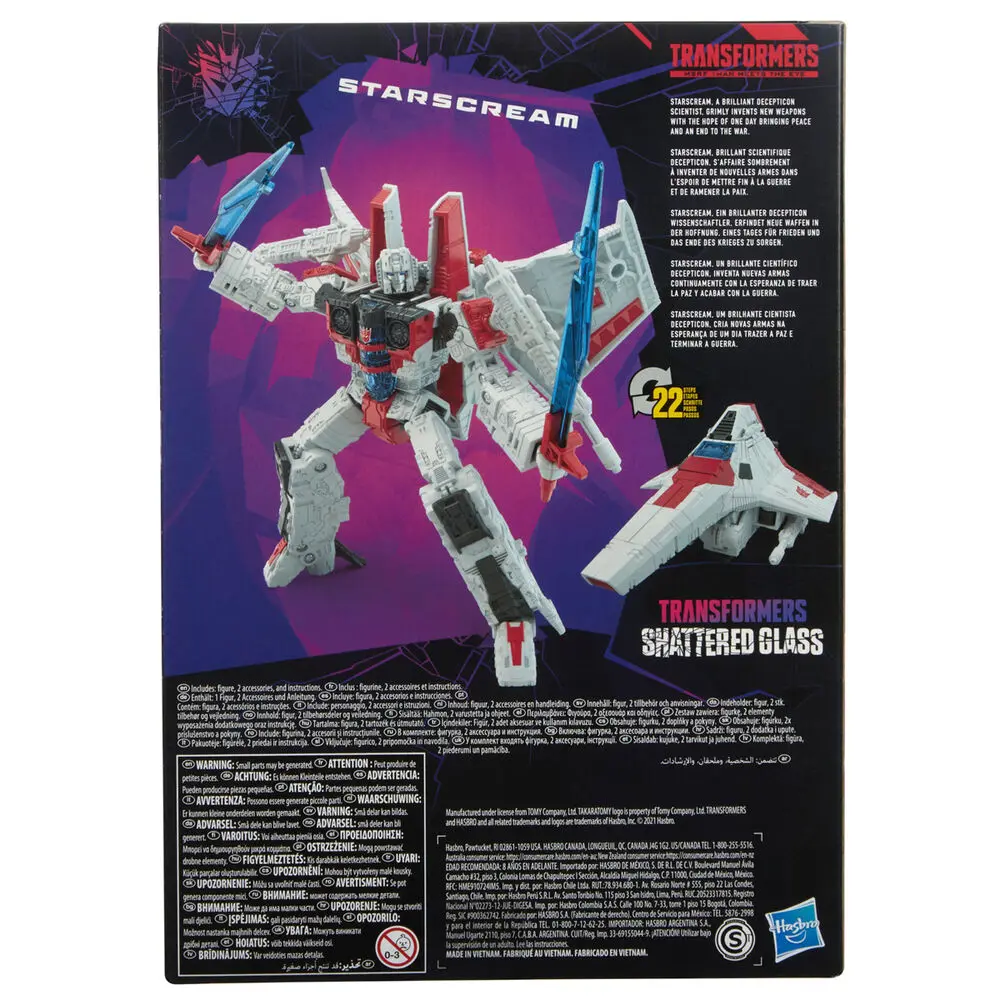 Transformers: Shattered Glass Voyager Class akční figurka 2021 Starscream 18 cm fotografii produktu