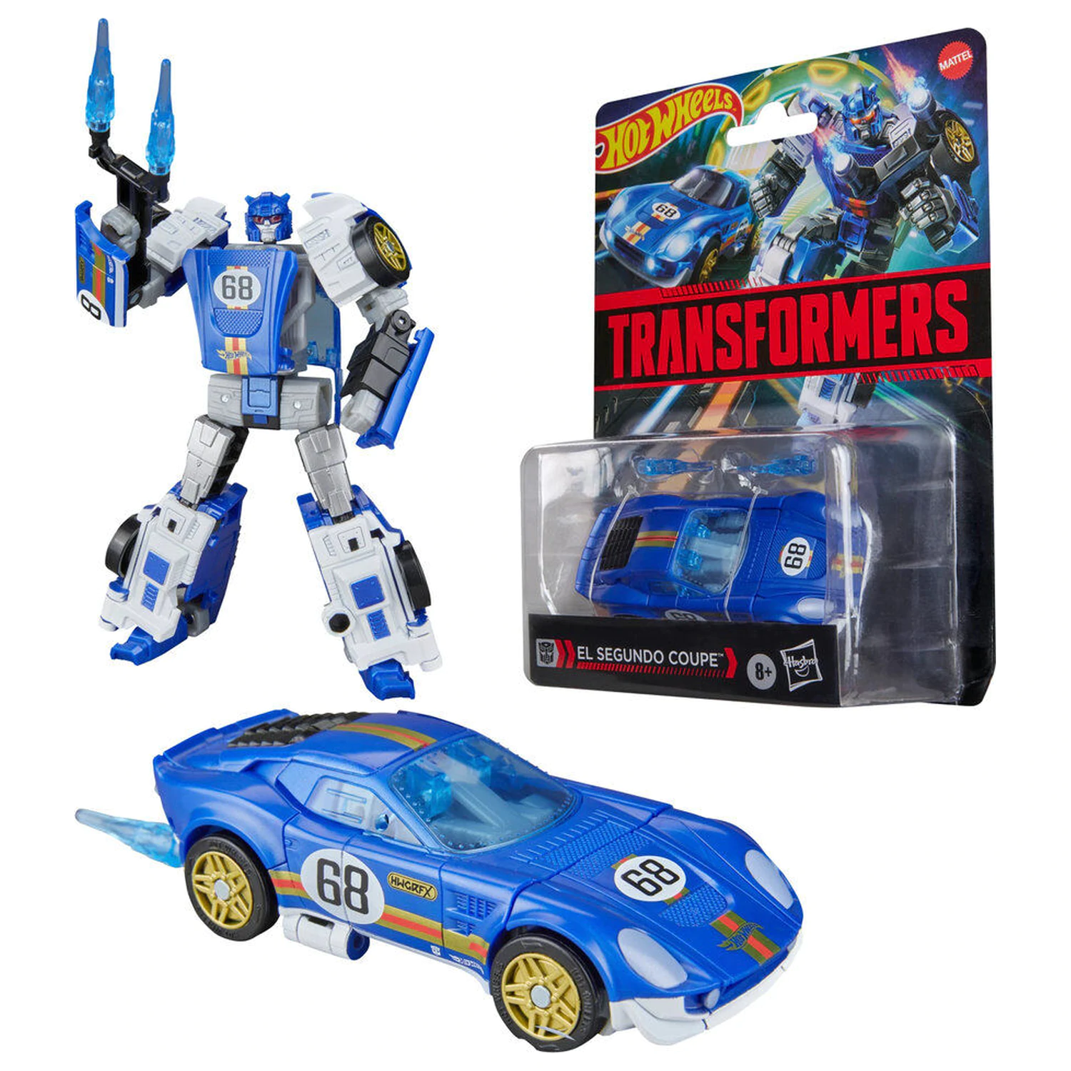 Transformers Hot Wheels El Segundo Coupe figurka 12,5 cm fotografii produktu