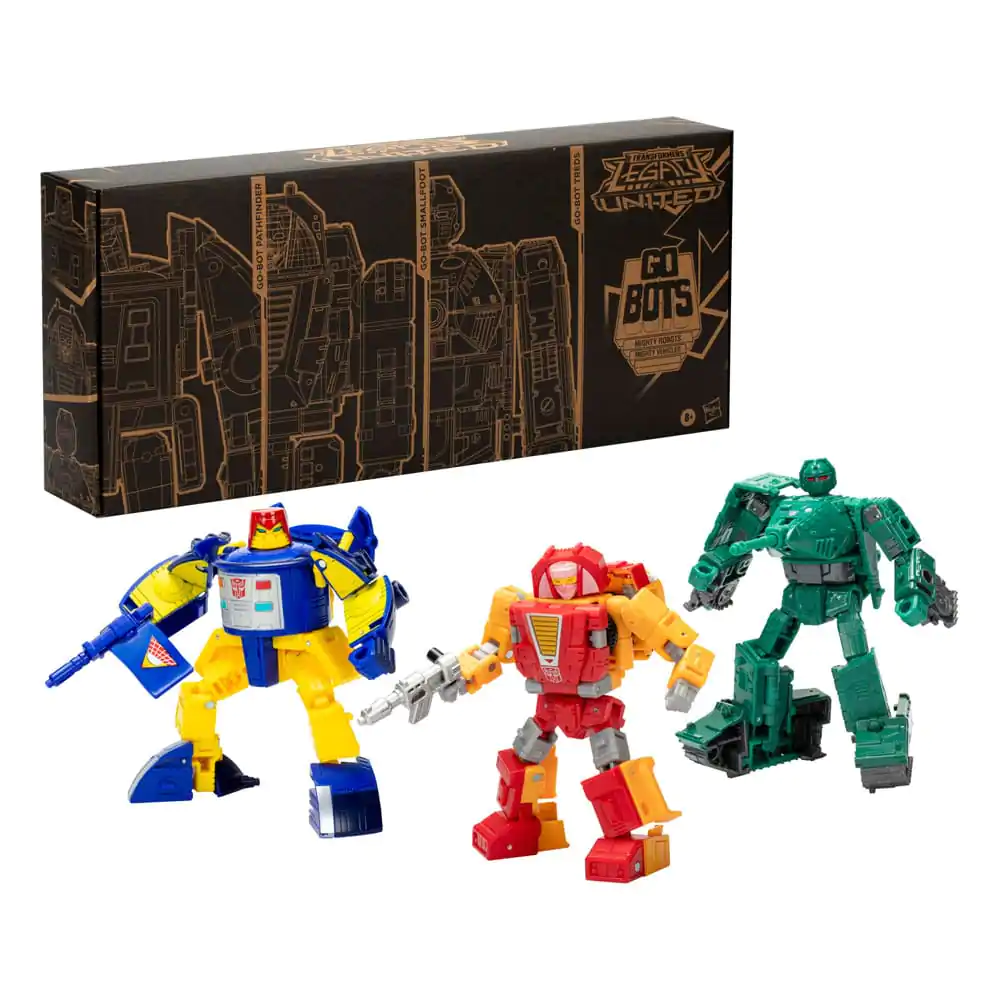 Transformers Legacy United Deluxe třída akční figurka 3-balení Go-Bot Guardians 14 cm fotografii produktu