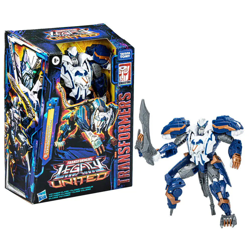 Transformers Legacy United Voyager třída Animated Prime Universe Thundertron akční figurka 18 cm fotografii produktu