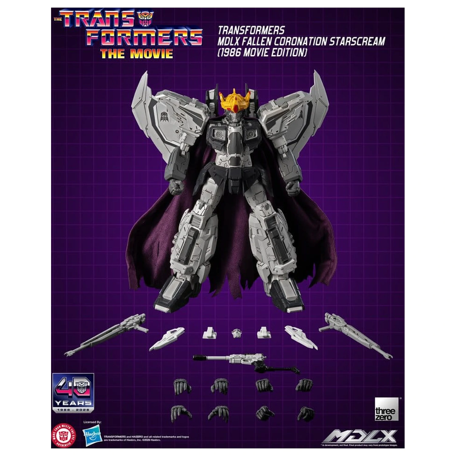 Transformers MDLX Akční figurka Fallen Coronation Starscream (1986 Movie Edition) 20 cm fotografii produktu