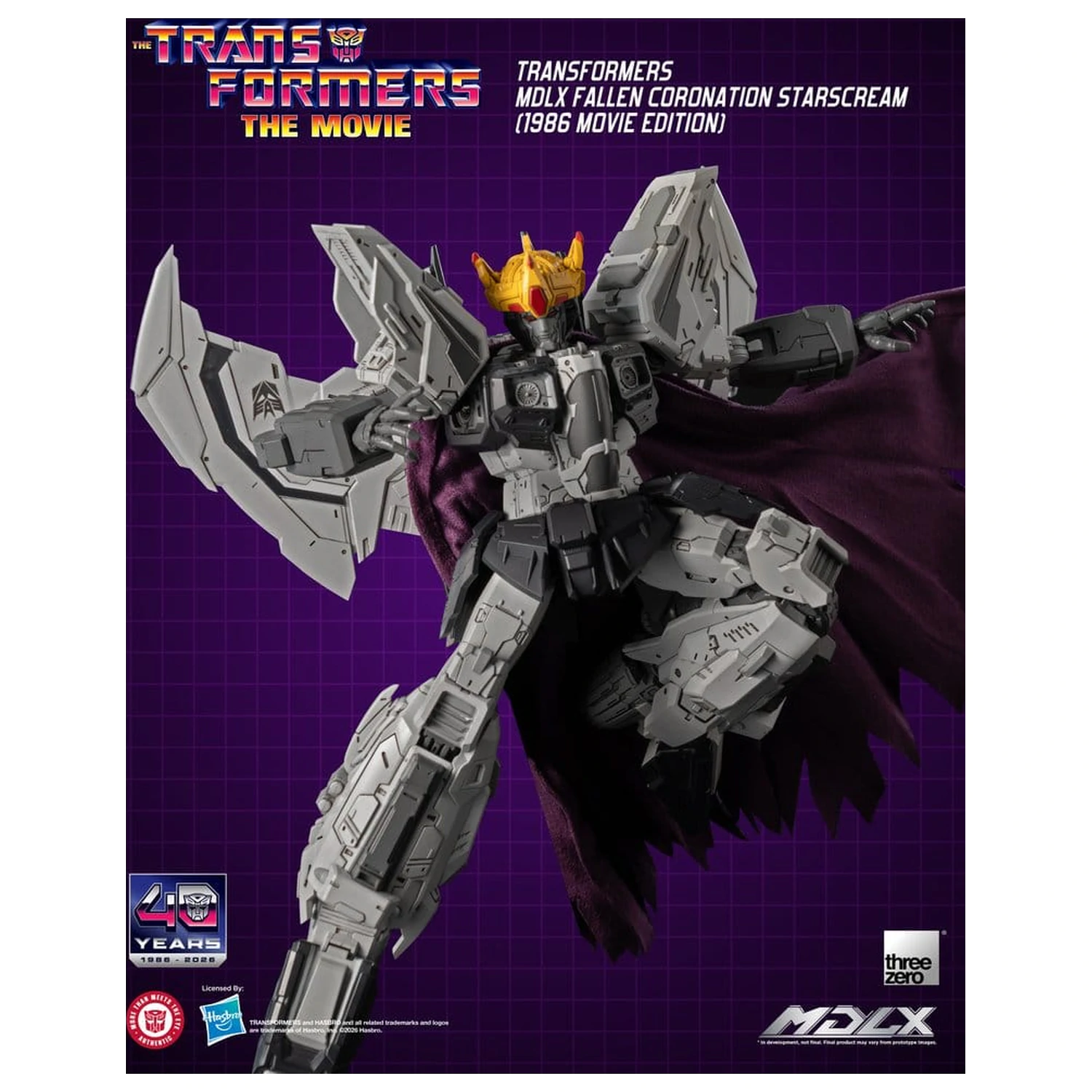 Transformers MDLX Akční figurka Fallen Coronation Starscream (1986 Movie Edition) 20 cm fotografii produktu