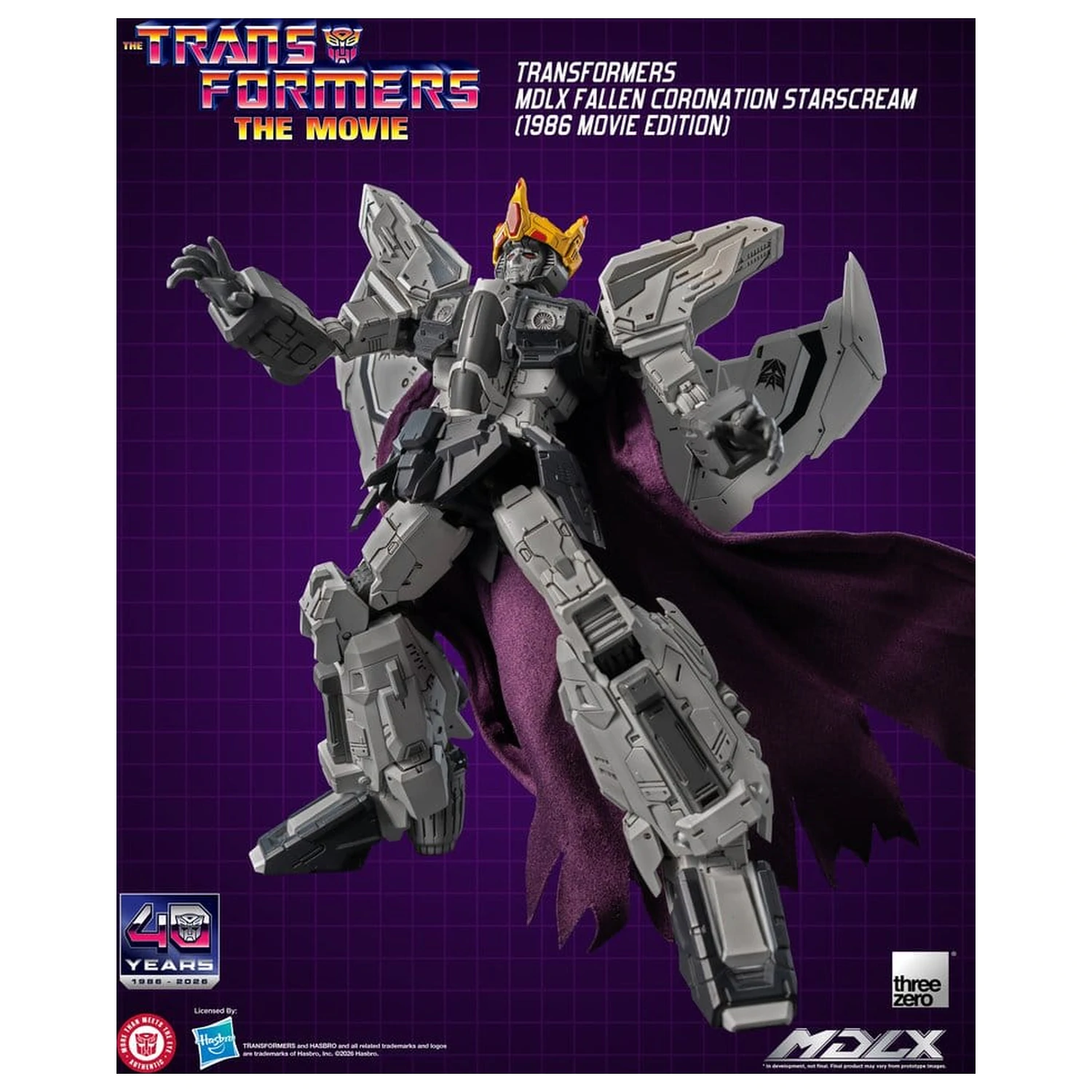 Transformers MDLX Akční figurka Fallen Coronation Starscream (1986 Movie Edition) 20 cm fotografii produktu