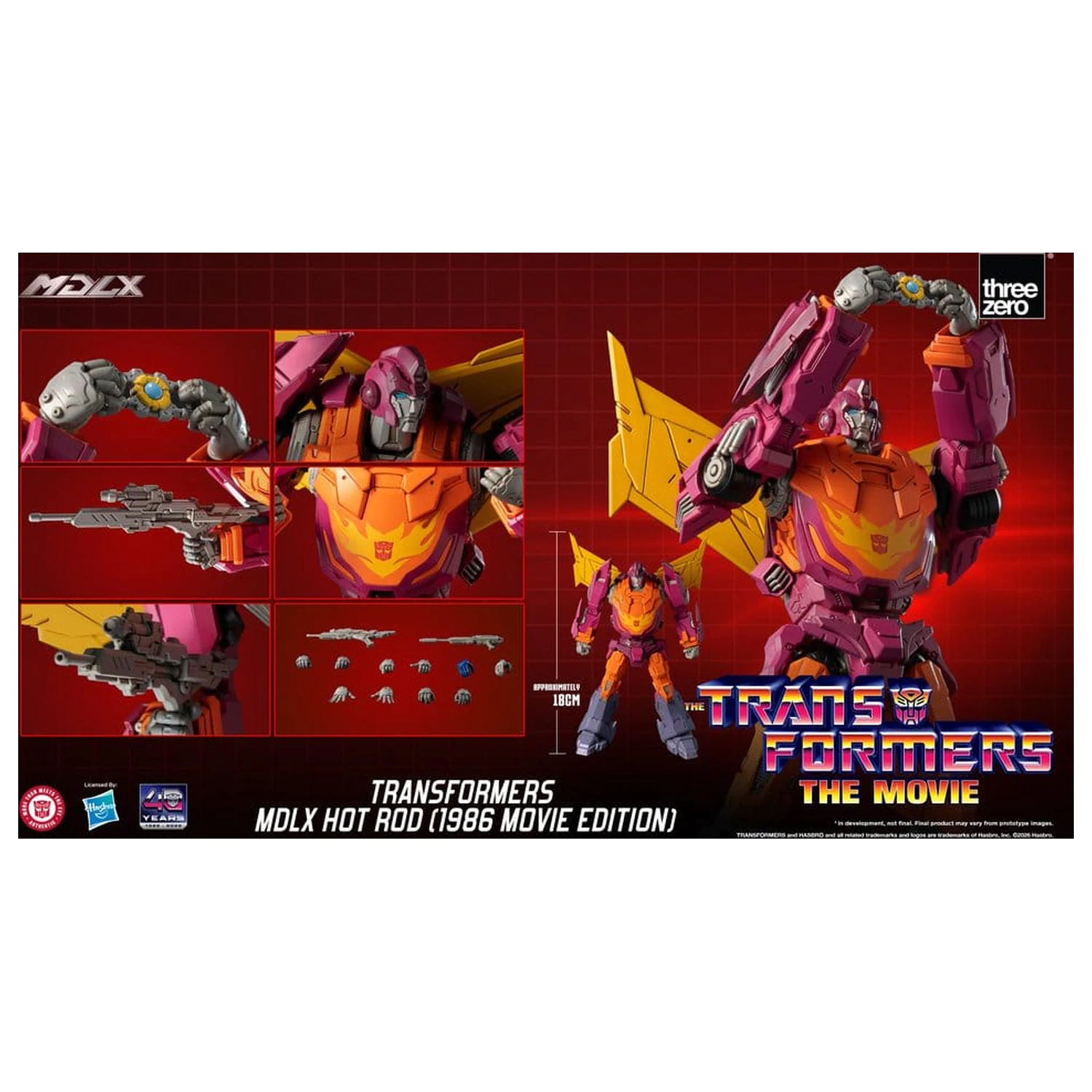 Transformers MDLX akční figurka Hot Rod (1986 Movie Edition) 18 cm fotografii produktu