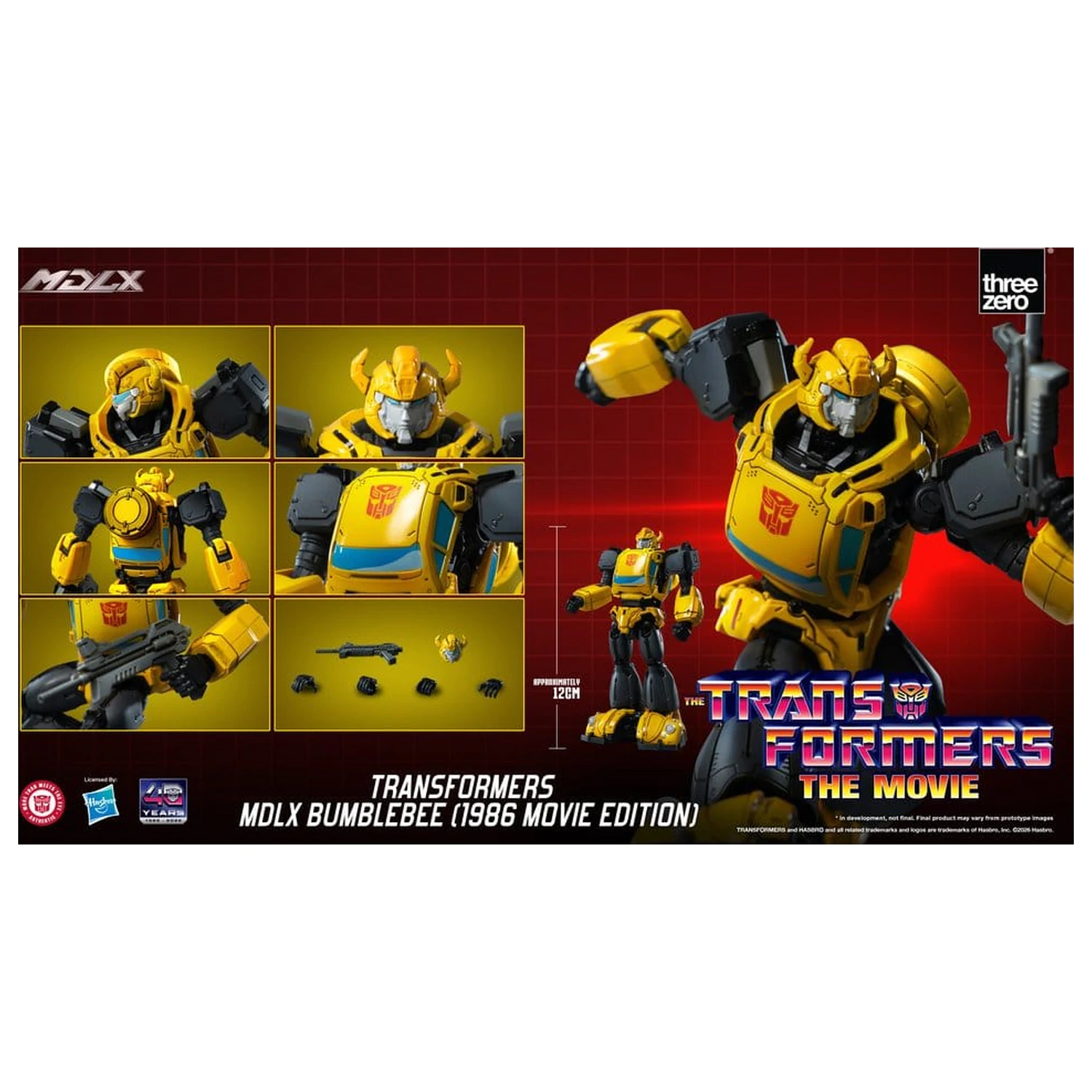 Transformers MDLX akční figurka Bumblebee (1986 Movie Edition) 12 cm fotografii produktu