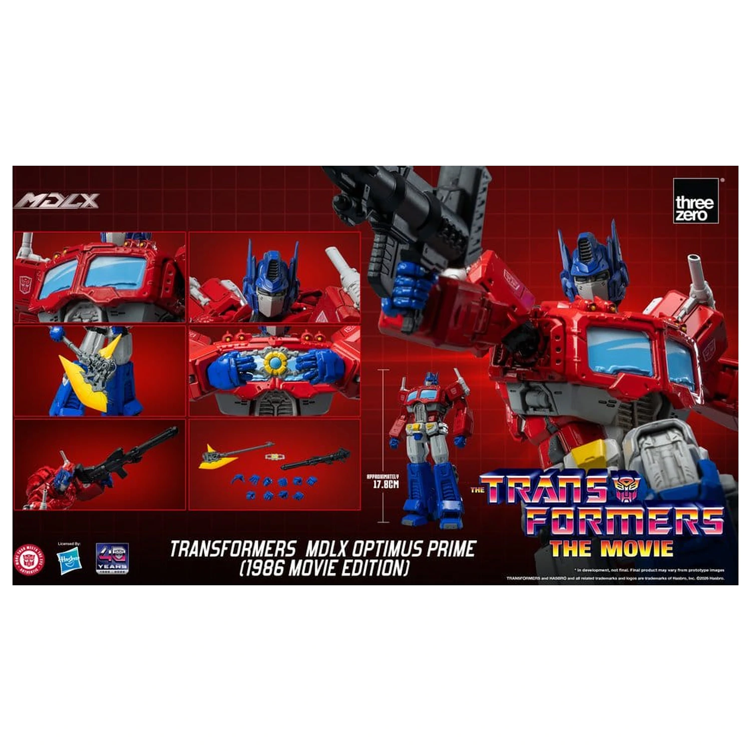 Transformers MDLX Akční figurka Optimus Prime (1986 Movie Edition) 18 cm fotografii produktu