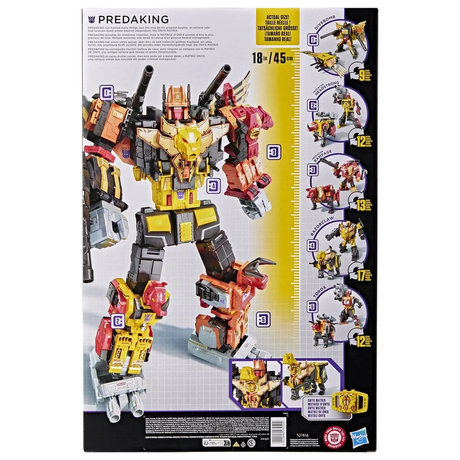 Transformers Power of the Primes Combiner Akční figurka Predaking 45 cm fotografii produktu