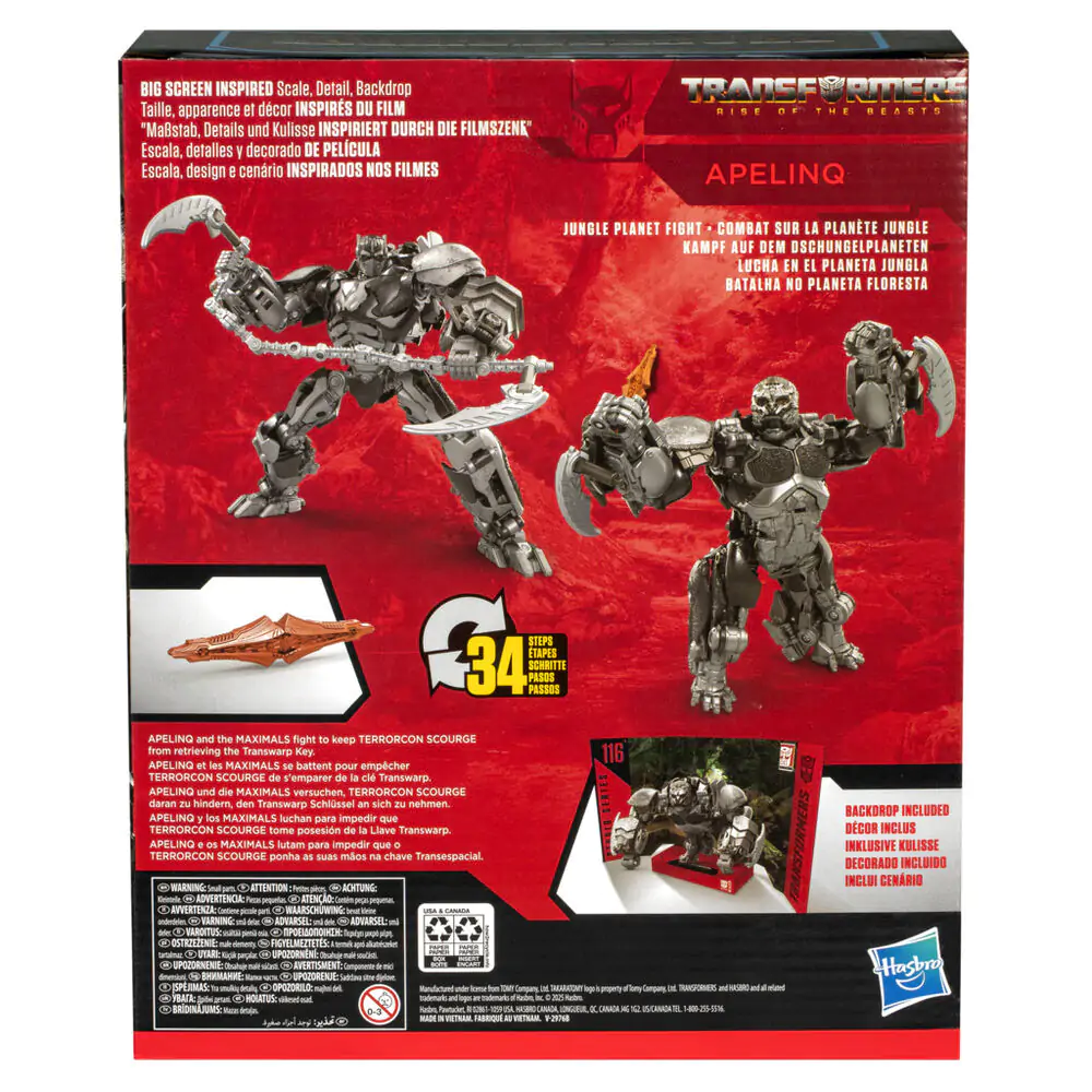 Transformers Rise of the Beast Studio Series figurka opice 21,6 cm fotografii produktu