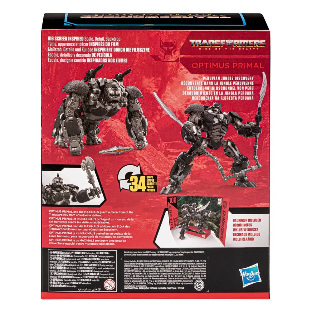 Transformers: Rise of the Beasts Generations Studio Series Leader Class akční figurka 106 Optimus Primal 22 cm fotografii produktu