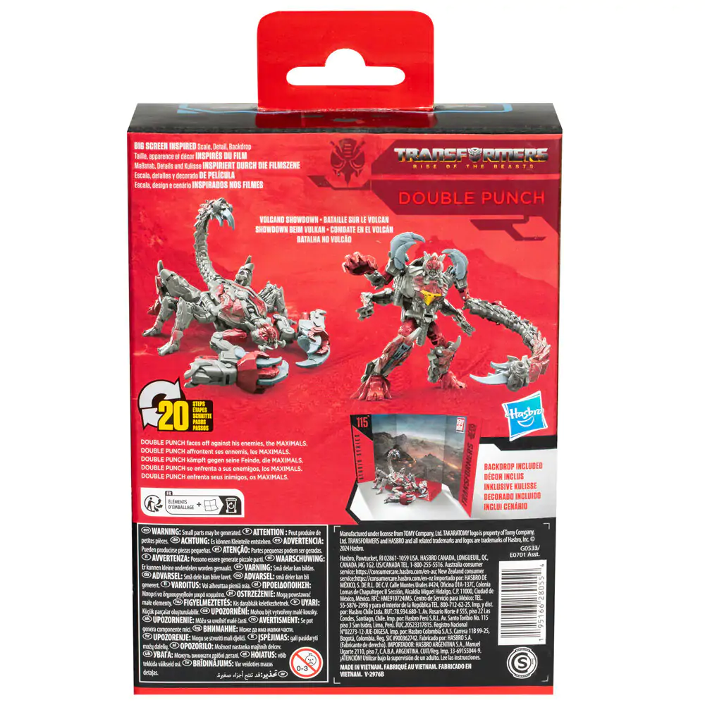 Transformers Rise of the Beats Studio Series Double Punch figurka 11 cm fotografii produktu