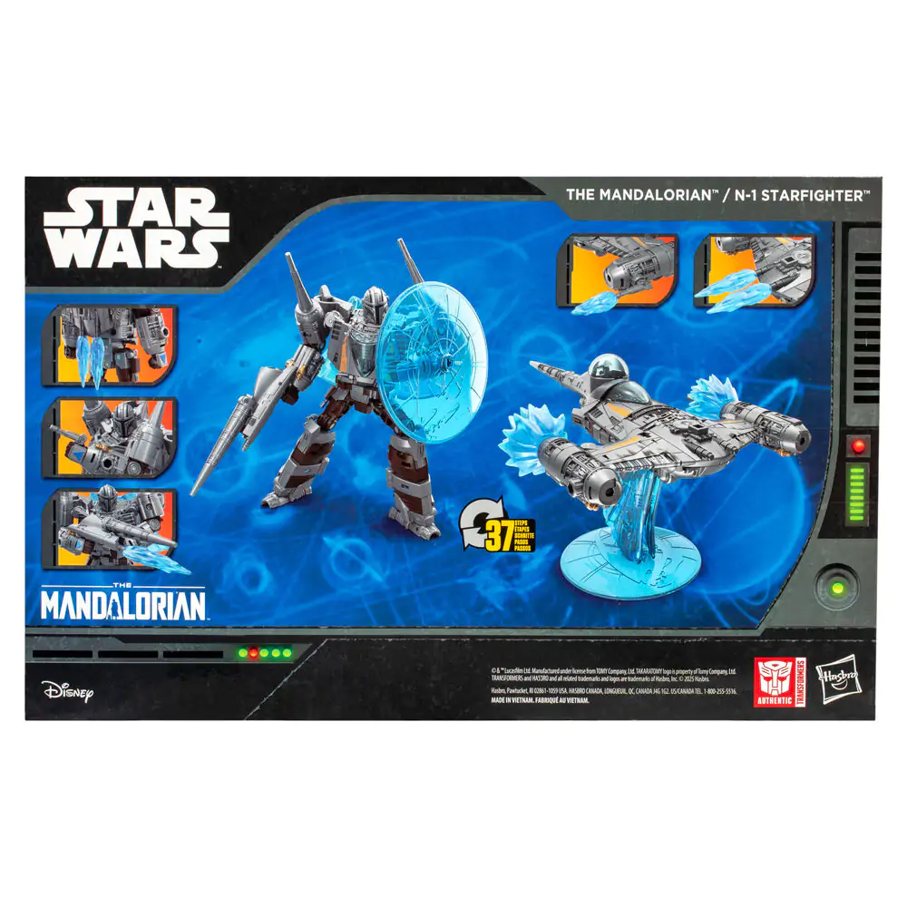 Transformers Star Wars The Mandalorian N-1 Starfighter figurka 19 cm fotografii produktu