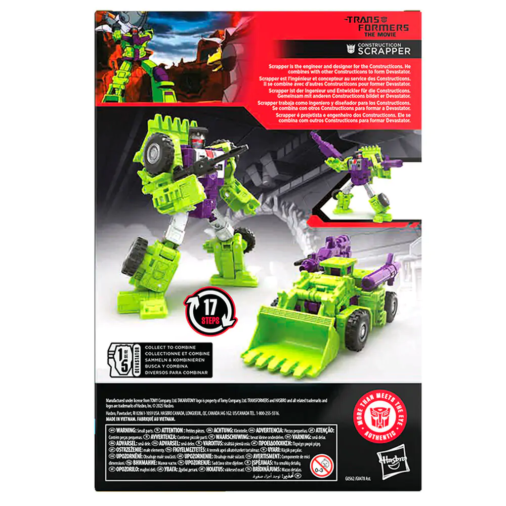 Transformers Studio Series Constructicon Scrapper figurka 16,5 cm fotografii produktu