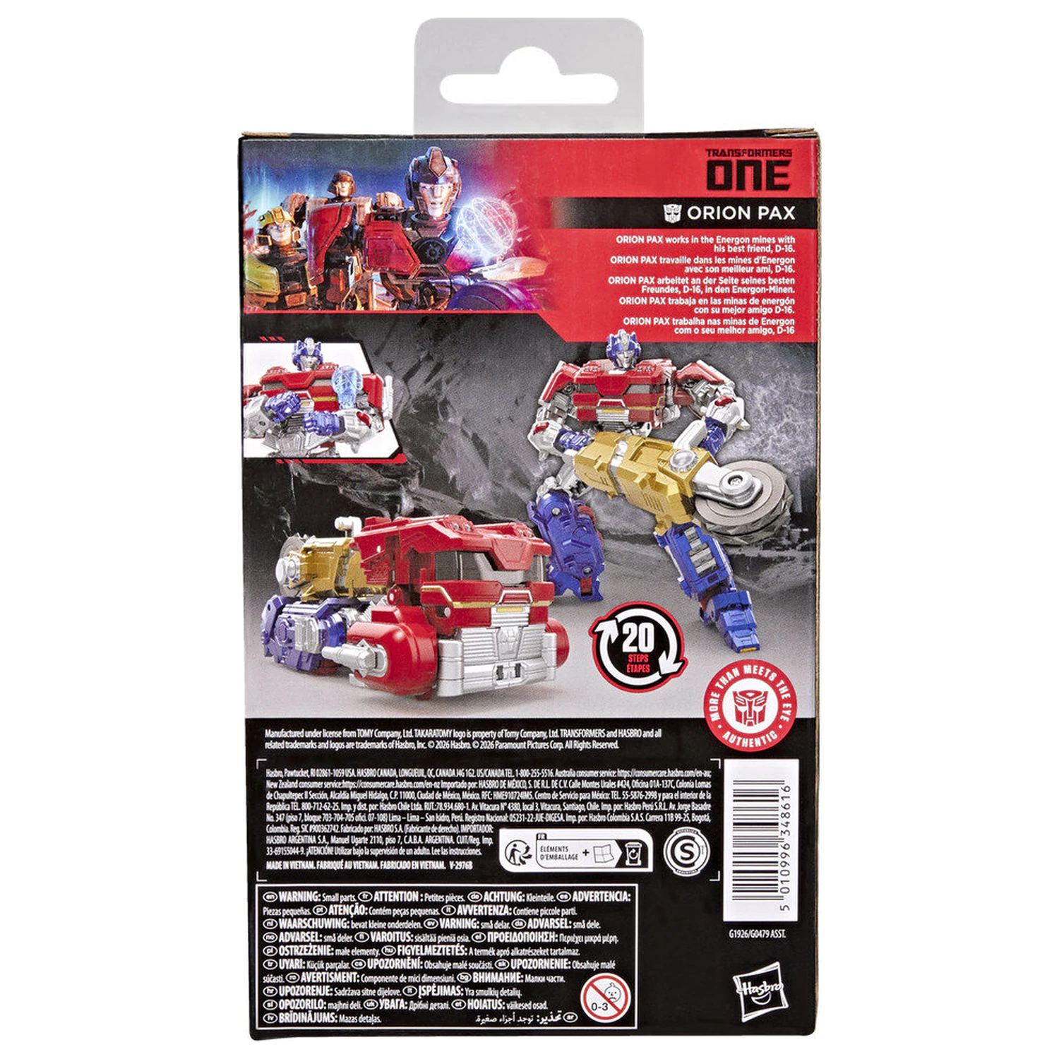 Transformers Studio Series - Transformers One Deluxe Class Orion Pax figurka 12,5 cm fotografii produktu