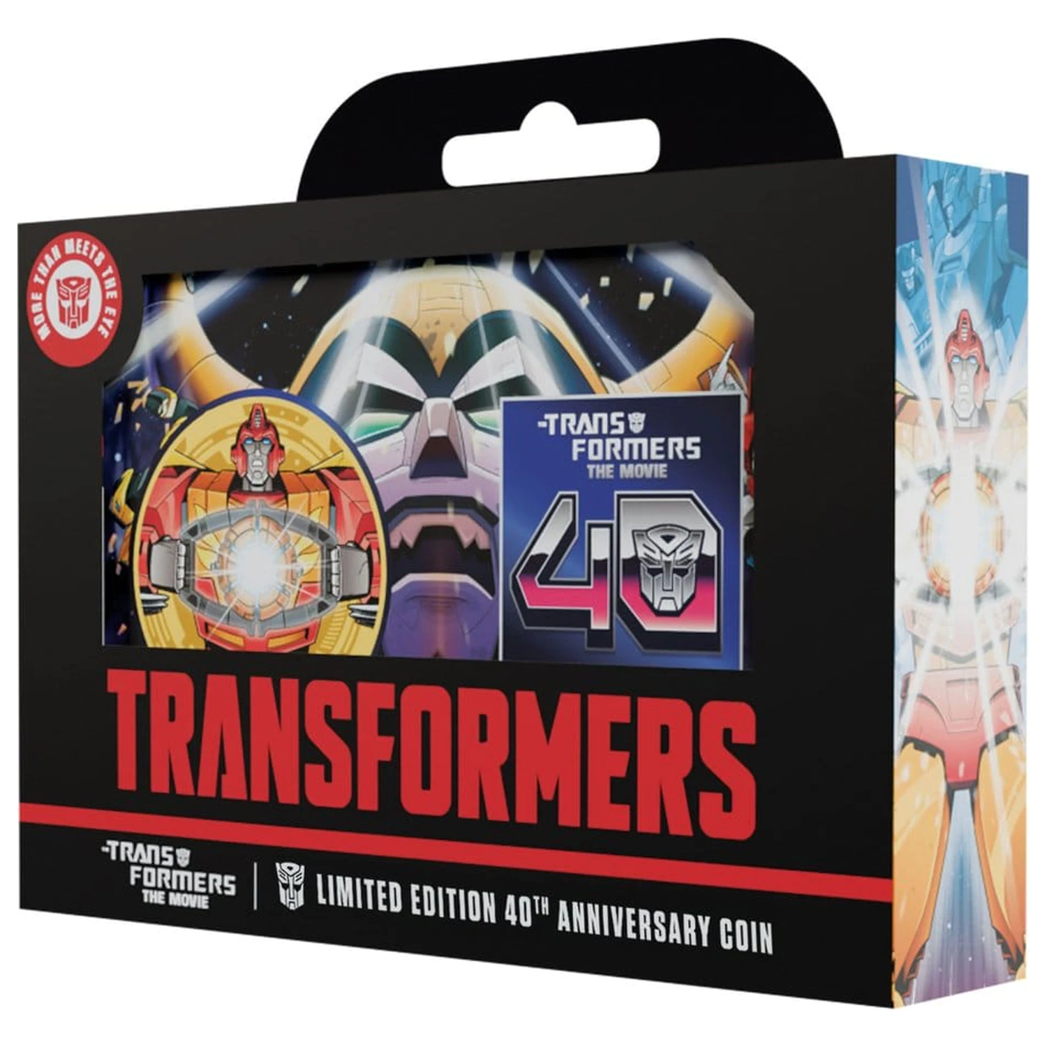 Transformers Sběratelská mince The Movie 40. výročí Limitovaná edice pokovená 24k zlatem fotografii produktu