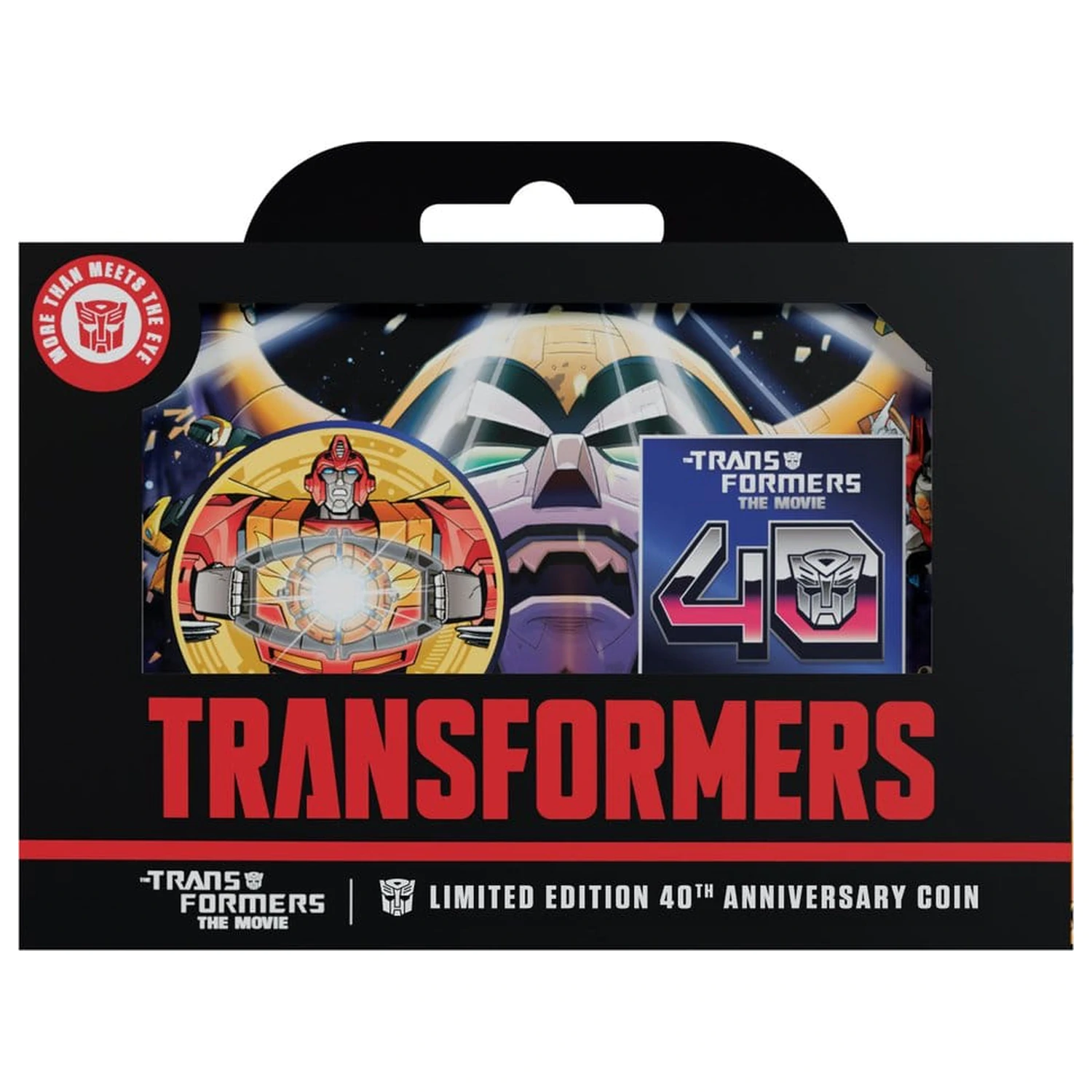 Transformers Sběratelská mince The Movie 40. výročí Limitovaná edice pokovená 24k zlatem fotografii produktu