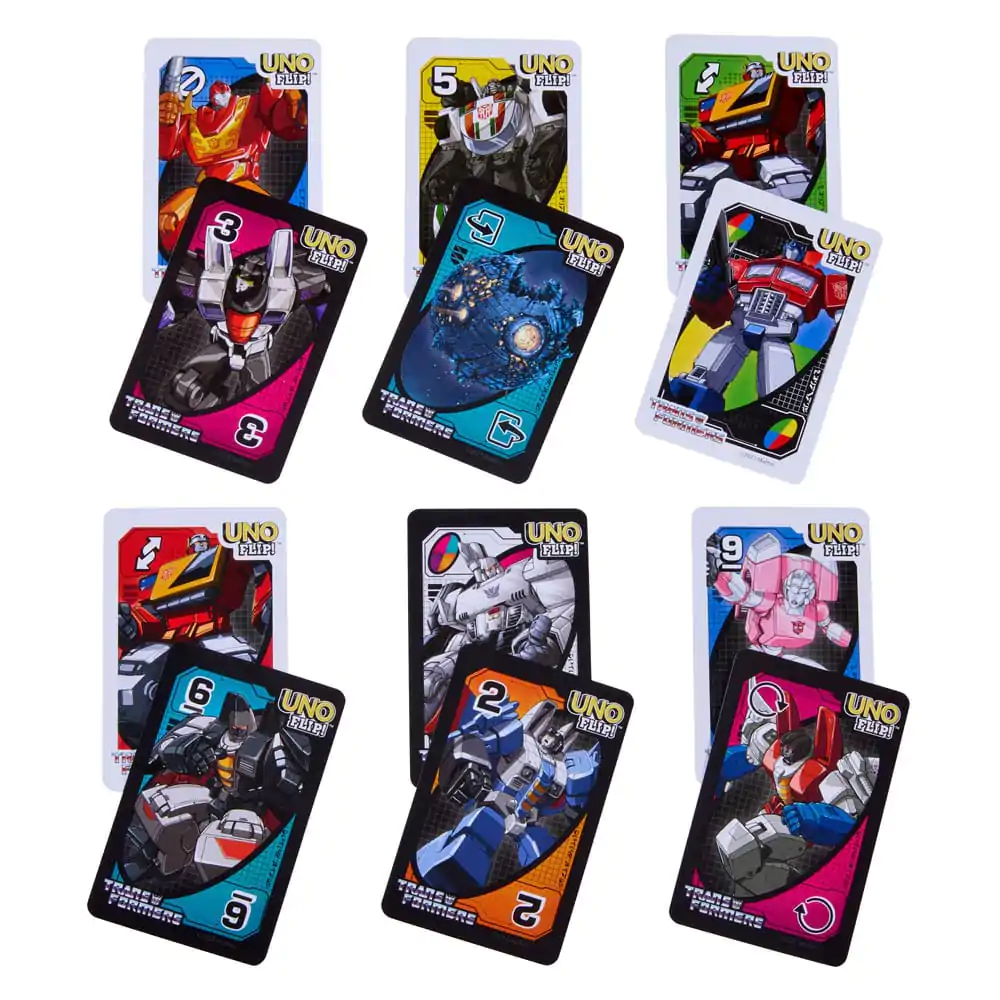 Transformers UNO Flip! Karetní hra fotografii produktu