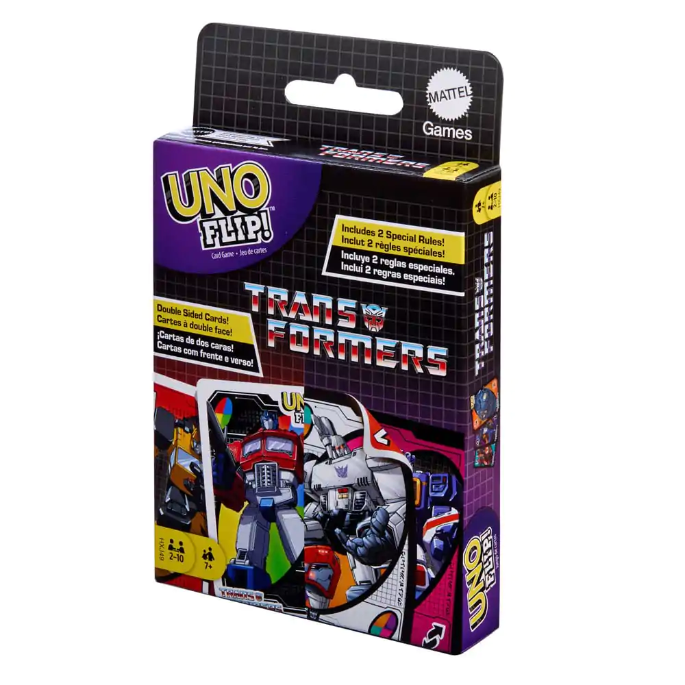 Transformers UNO Flip! Karetní hra fotografii produktu