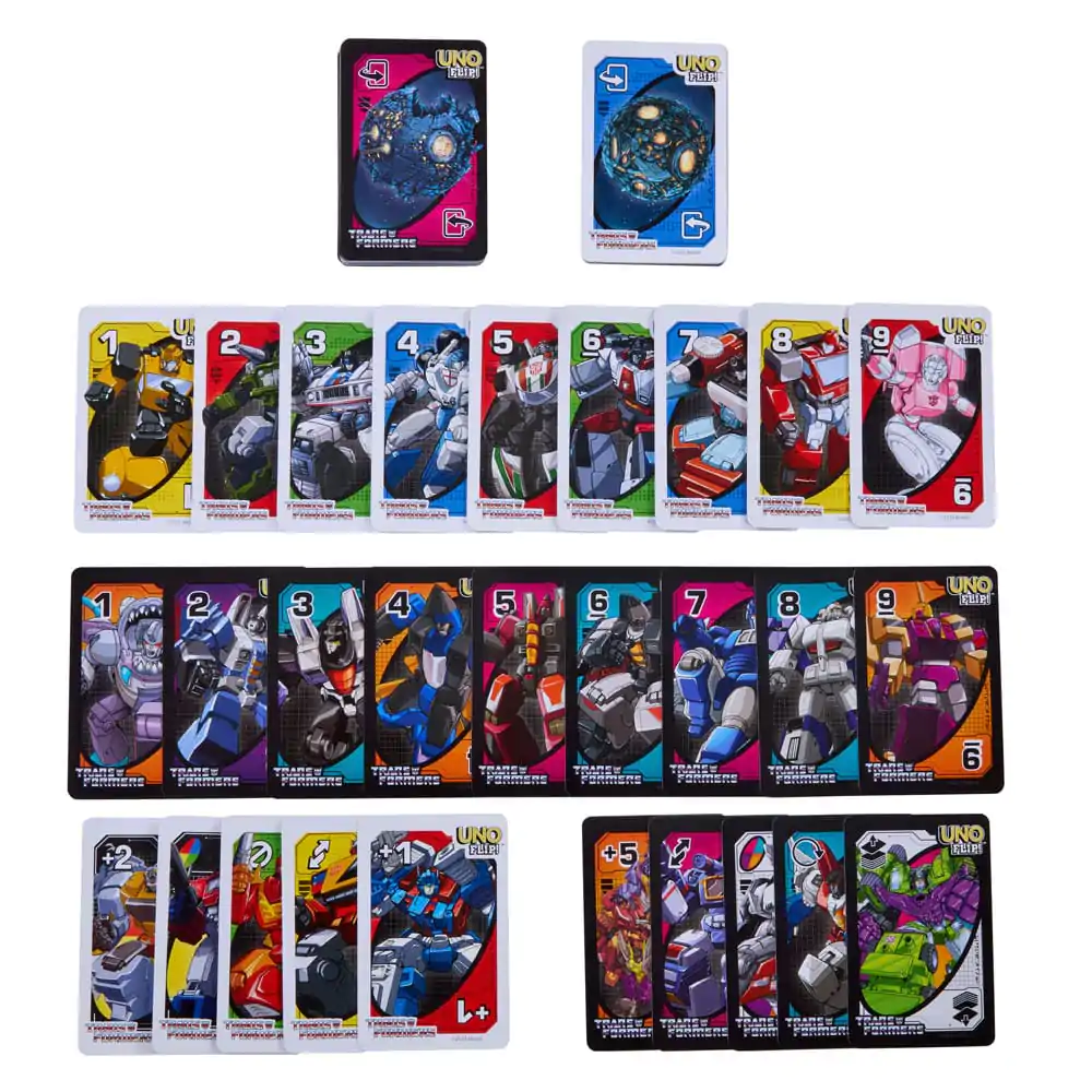 Transformers UNO Flip! Karetní hra fotografii produktu