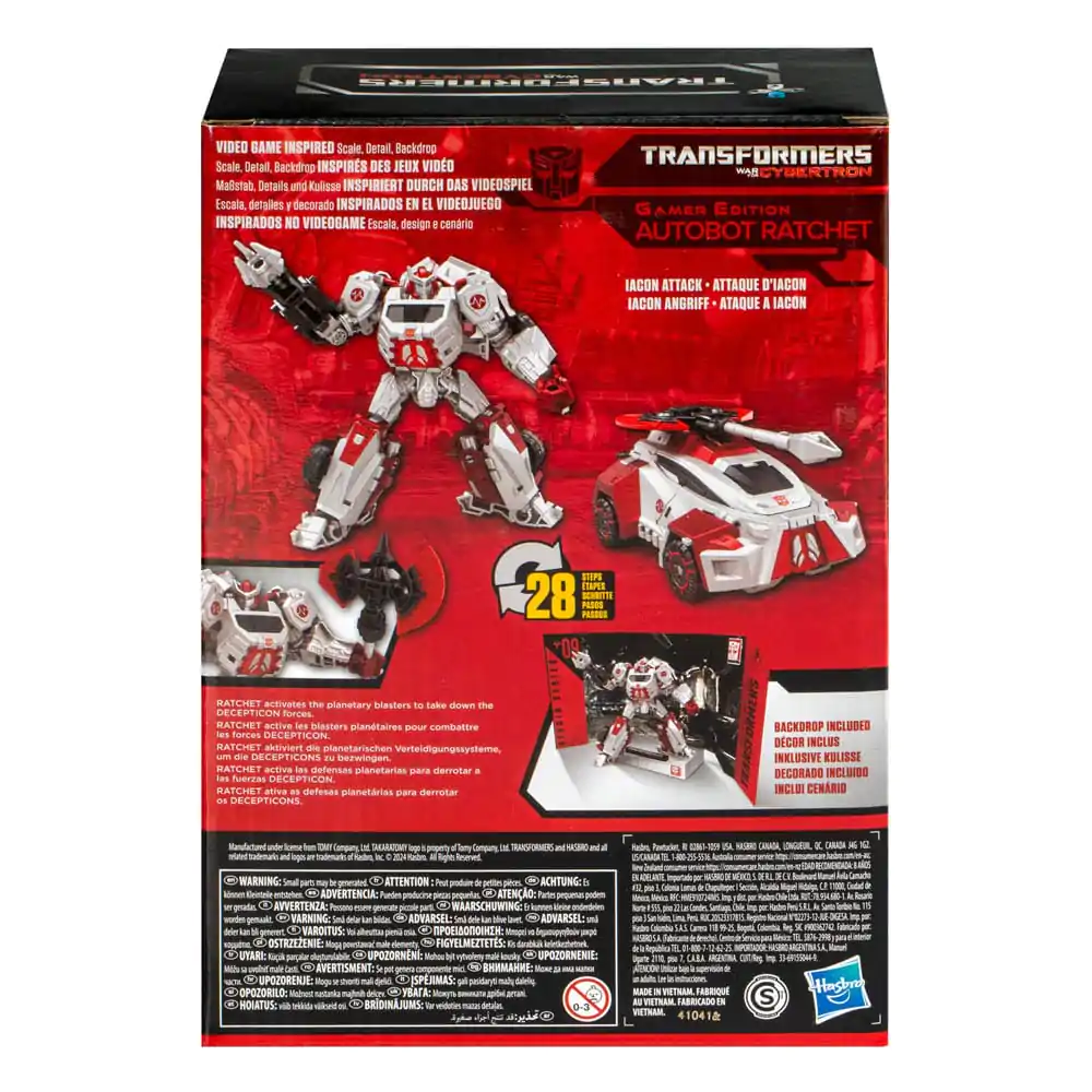 Transformers: War for Cybertron Studio Series Voyager Class akční figurka Gamer Edition Autobot Ratchet 16 cm fotografii produktu