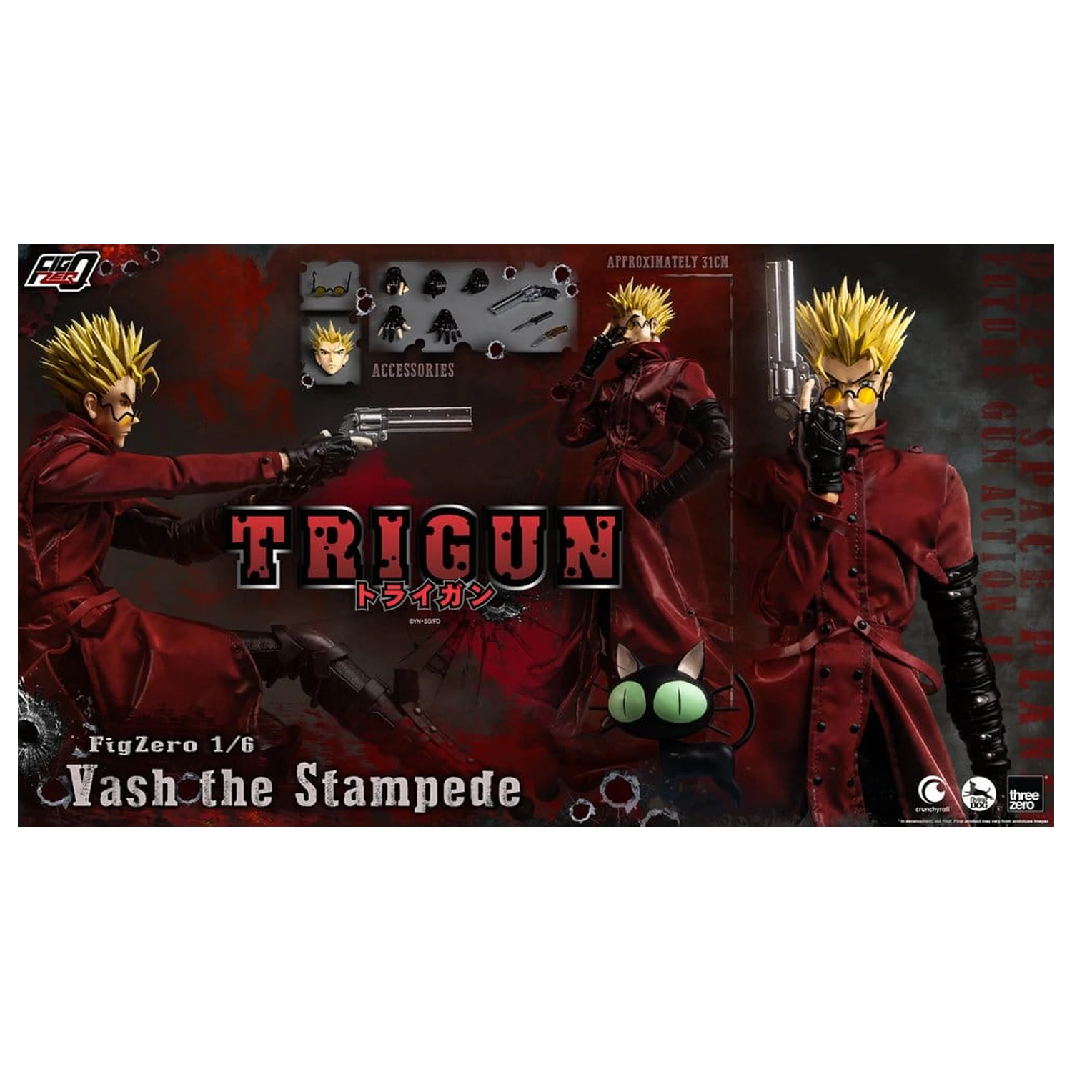 Trigun FigZero Akční figurka 1/6 Vash the Stampede 31 cm fotografii produktu