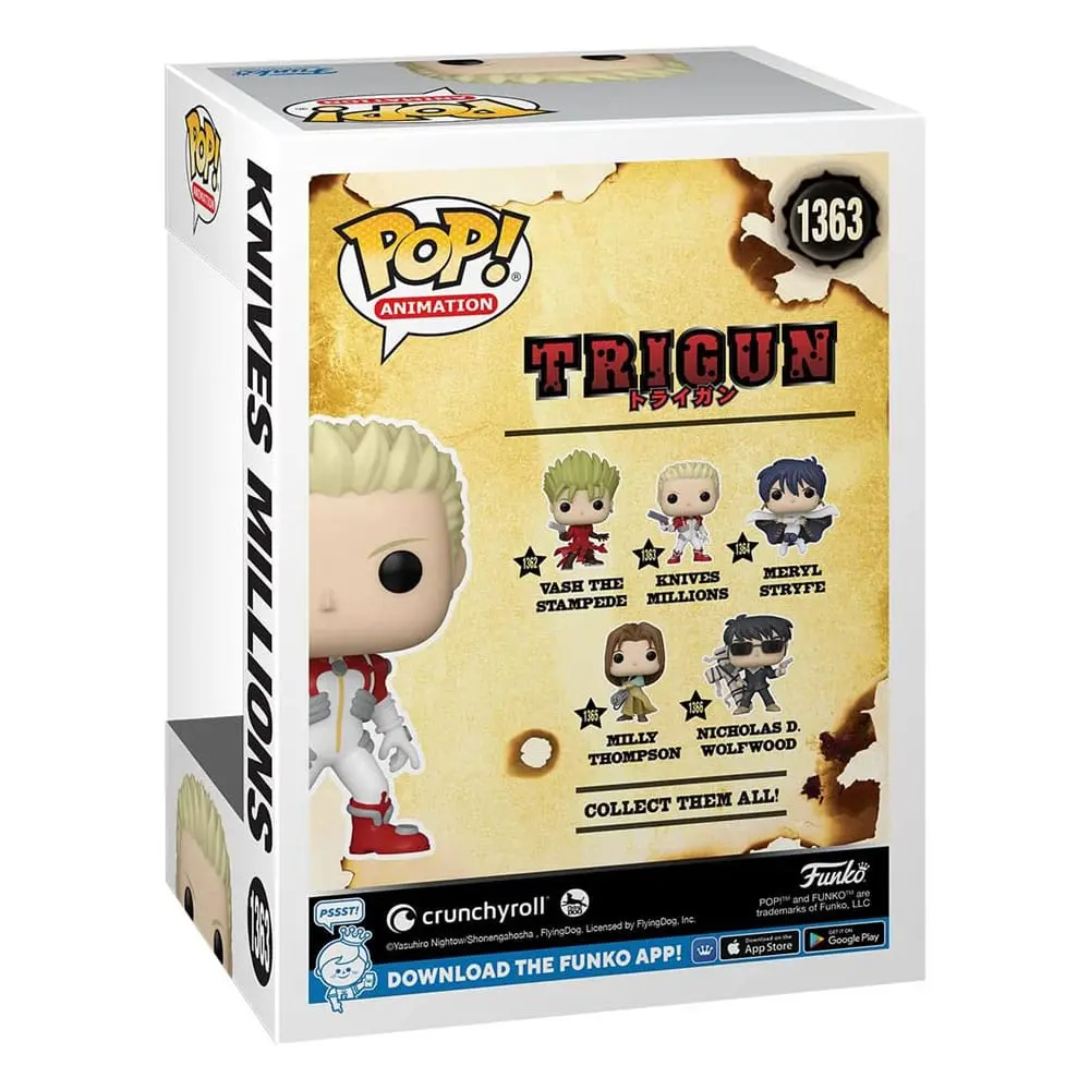 Trigun POP! Televizní vinylová figurka Knives 9 cm fotografii produktu