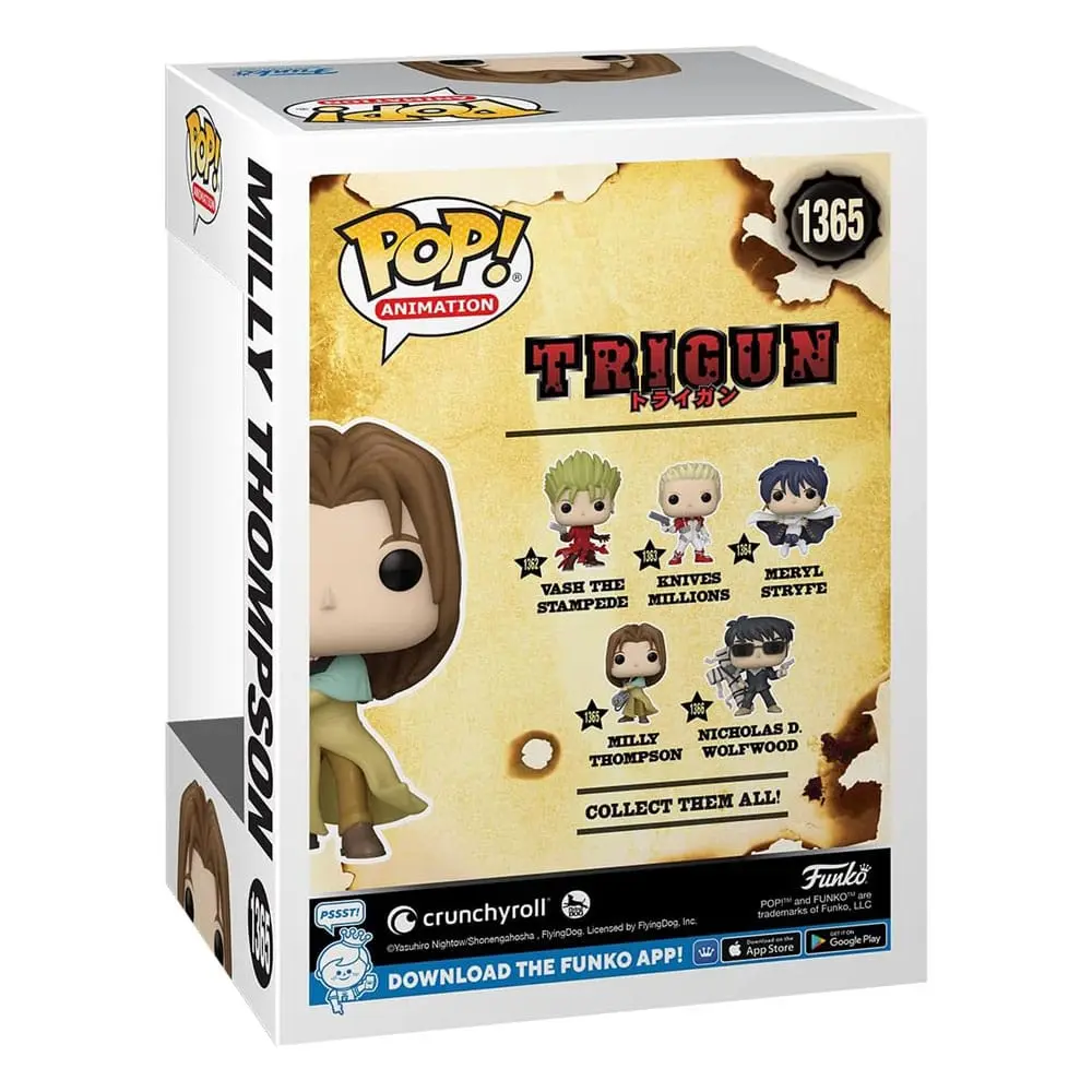 Trigun POP! Televizní vinylová figurka Milly Thompson 9 cm fotografii produktu