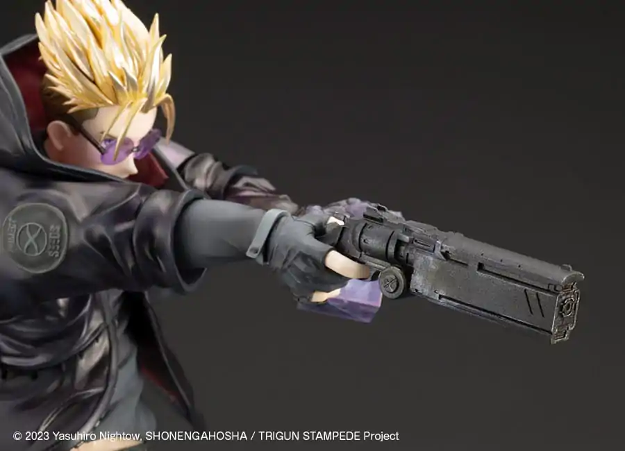 Trigun Stampede ARTFXJ Socha 1/8 Vash the Stampede The Gunman in Black Ver. 22 cm fotografii produktu