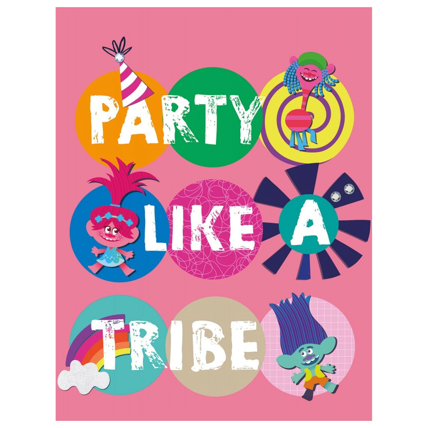 Trolls Party fleecová deka fotografii produktu