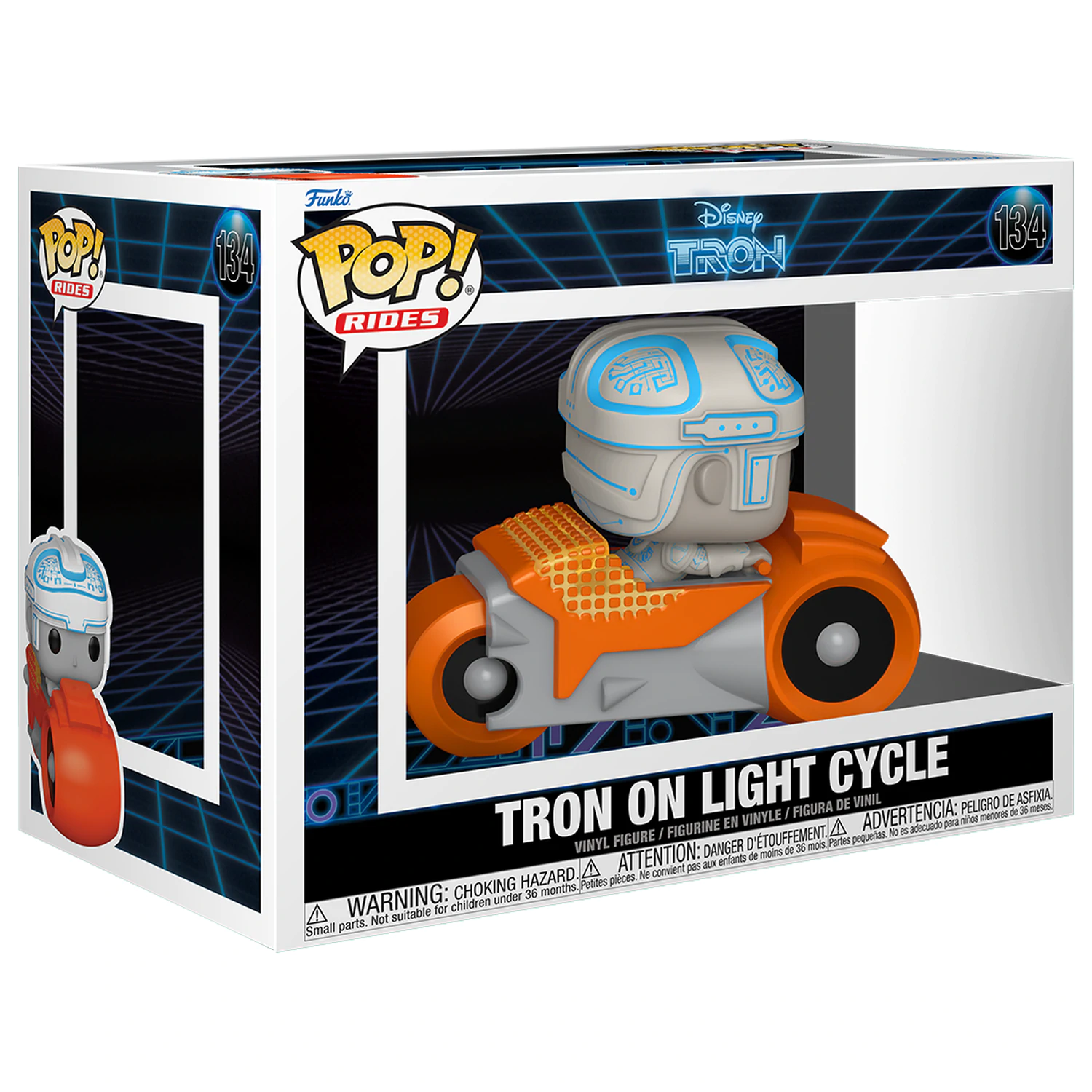 Tron(1982) Funko POP! Rides Deluxe vinylová figurka Tron s motocyklem 9 cm fotografii produktu
