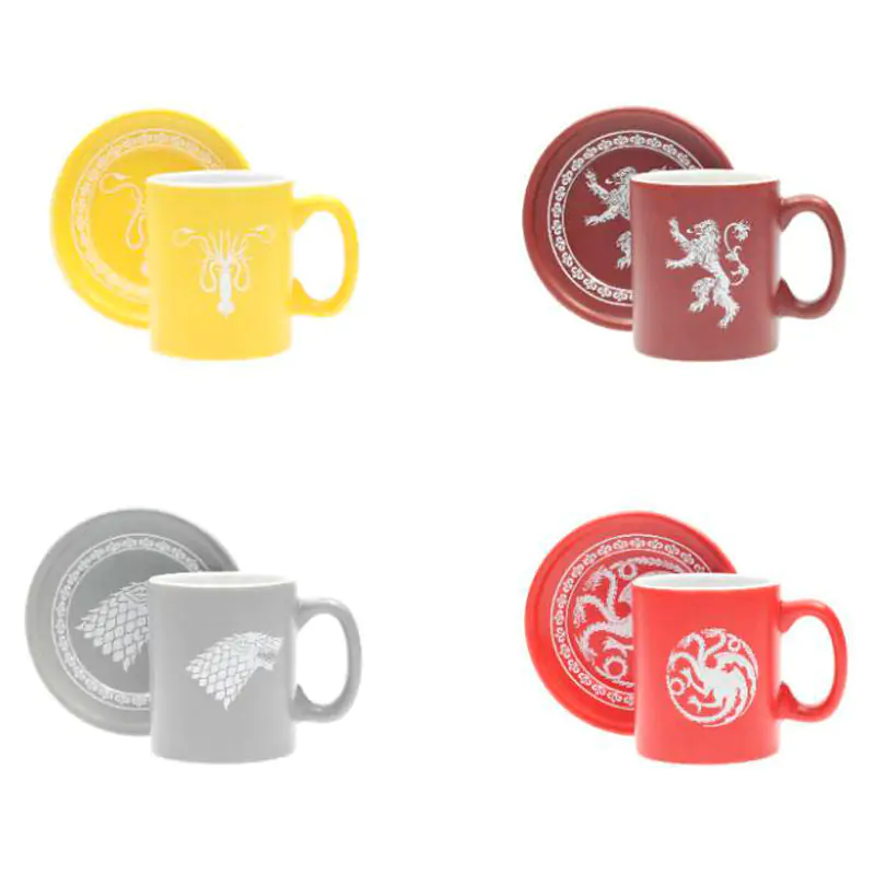 Game of Thrones emblems 4 mini espresso hrnky sada fotografii produktu
