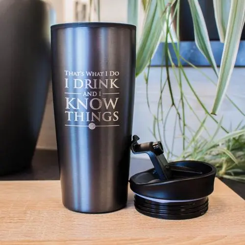 Game of Thrones I Drink And I Know Things cestovní hrnek fotografii produktu