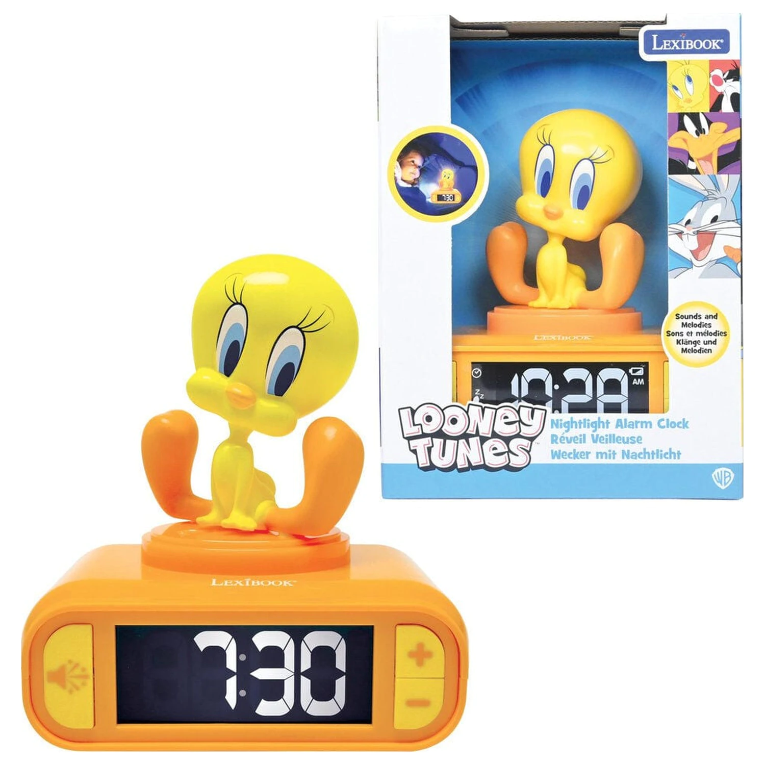 Tweety budík s nočním světlem fotografii produktu