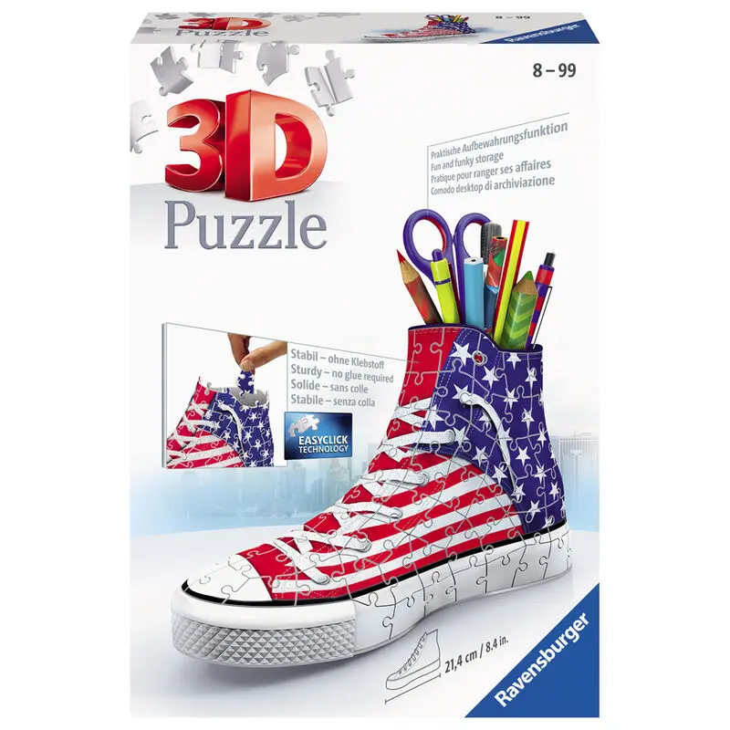 U.S.A 3D Teniska puzzle pouzdro na tužky 108ks fotografii produktu