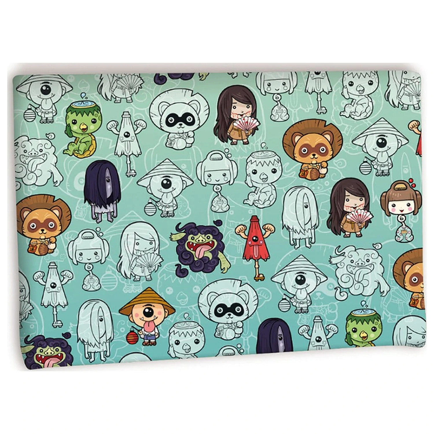 Uchiwa Manga obal Yokais 21 x 15 cm fotografii produktu