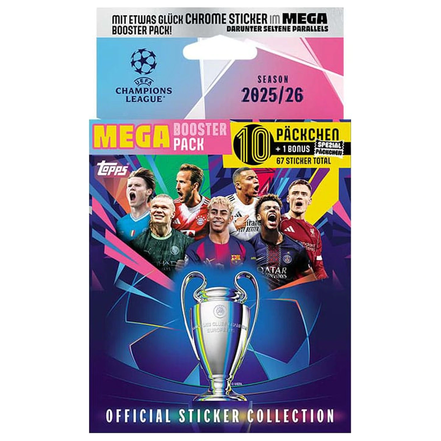 UEFA Champions League 2025/26 Sticker Collection Mega Eco Balení fotografii produktu