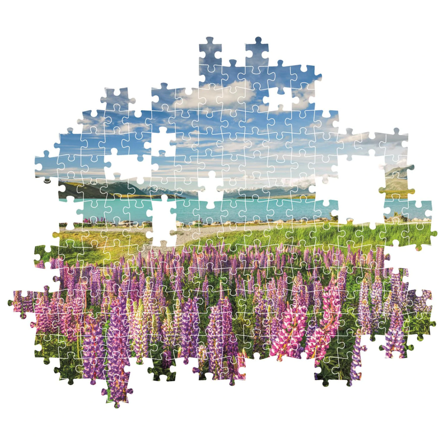 New Zealand Lake Tekapo puzzle s 1500 dílky fotografii produktu