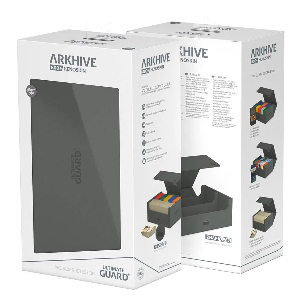 Ultimate Guard Arkhive 800+ XenoSkin Jednobarevný Šedá fotografii produktu