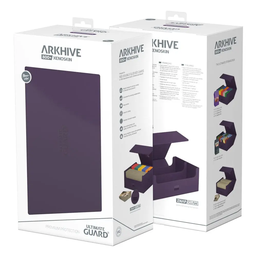 Ultimate Guard Arkhive 800+ XenoSkin Jednobarevná Fialová fotografii produktu