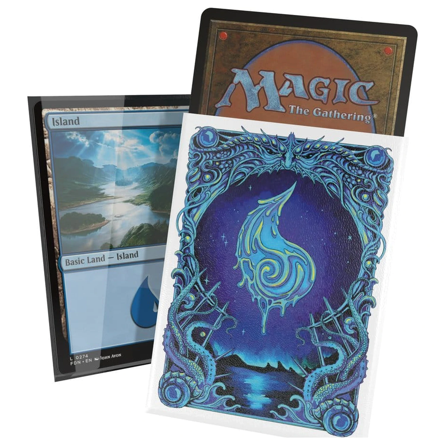 Ultimate Guard Art Sleeves Magic: The Gathering "Mana Token" - Island fotografii produktu