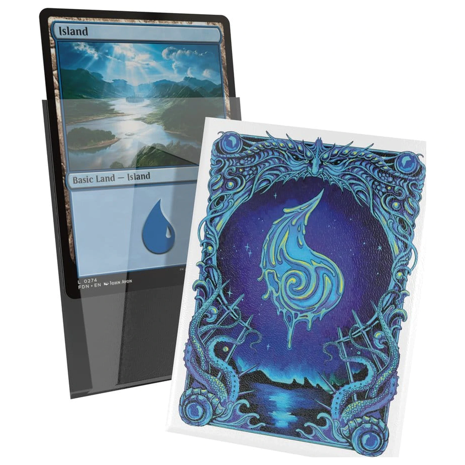 Ultimate Guard Art Sleeves Magic: The Gathering "Mana Token" - Island fotografii produktu
